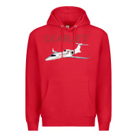 Red learjet airplane flying pilot long sleeve t shirt Premium Hoodie - ArtChic