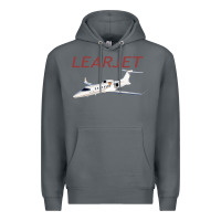 Rock learjet airplane flying pilot long sleeve t shirt Premium Hoodie - ArtChic