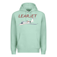 Seafoam learjet airplane flying pilot long sleeve t shirt Premium Hoodie - ArtChic