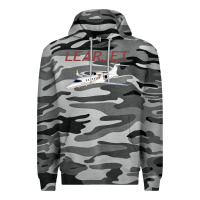 Slate Camo learjet airplane flying pilot long sleeve t shirt Premium Hoodie - ArtChic