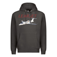 Smoke learjet airplane flying pilot long sleeve t shirt Premium Hoodie - ArtChic