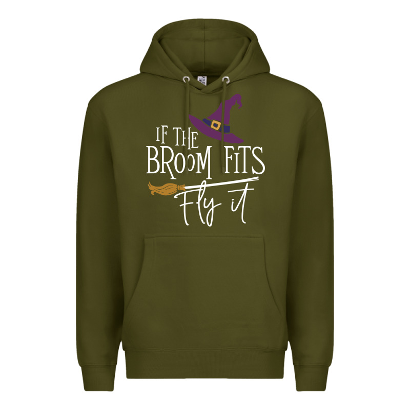 If The Broom Fit Fly It Premium Hoodie by ArtChic | Teevron