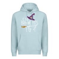 Blue Mist if the broom fit fly it Premium Hoodie - ArtChic