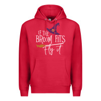 Cardinal if the broom fit fly it Premium Hoodie - ArtChic