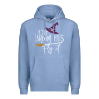 Colony Blue if the broom fit fly it Premium Hoodie - ArtChic