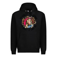 Black tease it to jesus and spray it like hell leopard western raglan baseba Premium Hoodie - ArtChic