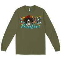 Army Green love german shorthaired pointers Long Sleeve Tee - Artiststas