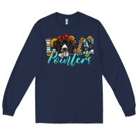 Navy love german shorthaired pointers Long Sleeve Tee - Artiststas