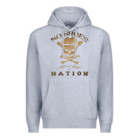 Heather Grey Shoes nation no shoes nation no shoes nation no shoes nation Premium Hoodie - ArtChic
