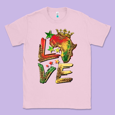 Juneteenth Love Classic Tee Designed By Barkaloodesign