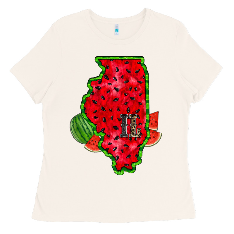 Illinois Watermelon Ladies Tee by RacoonDesign | Teevron