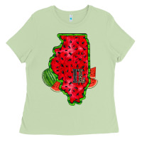 Matcha illinois watermelon Ladies Tee - RacoonDesign