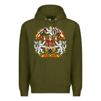 Army Green praha prague czech republic coat of arms ex czechoslovakia t shirt Premium Hoodie - ArtChic