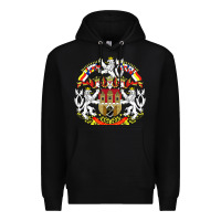 Black praha prague czech republic coat of arms ex czechoslovakia t shirt Premium Hoodie - ArtChic