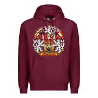 Burgundy praha prague czech republic coat of arms ex czechoslovakia t shirt Premium Hoodie - ArtChic