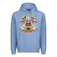 Colony Blue praha prague czech republic coat of arms ex czechoslovakia t shirt Premium Hoodie - ArtChic