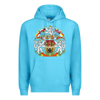 Ocean Blue praha prague czech republic coat of arms ex czechoslovakia t shirt Premium Hoodie - ArtChic