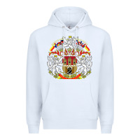 White praha prague czech republic coat of arms ex czechoslovakia t shirt Premium Hoodie - ArtChic