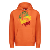 Carrot Lion of Judah Reggae, Rasta, Ethiopia Jamaican Roots Premium Hoodie - ArtChic