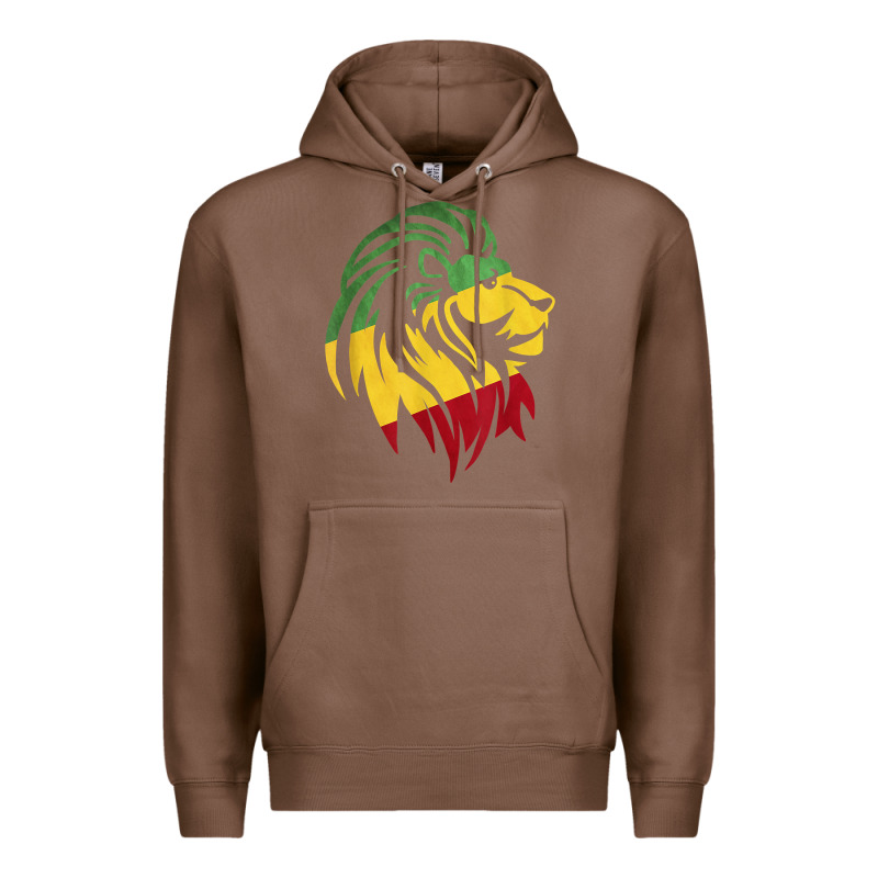 Lion Of Judah Reggae, Rasta, Ethiopia Jamaican Roots Premium Hoodie by ArtChic | Teevron