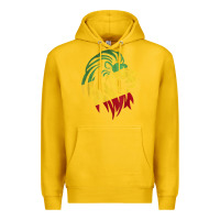 Lemon Lion of Judah Reggae, Rasta, Ethiopia Jamaican Roots Premium Hoodie - ArtChic