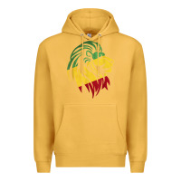 Mustard Lion of Judah Reggae, Rasta, Ethiopia Jamaican Roots Premium Hoodie - ArtChic