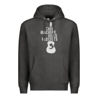 Charcoal Heather This Machine Kills Fascists Premium Hoodie - ArtChic