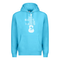 Ocean Blue This Machine Kills Fascists Premium Hoodie - ArtChic