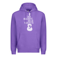 Purple This Machine Kills Fascists Premium Hoodie - ArtChic