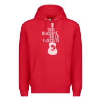 Red This Machine Kills Fascists Premium Hoodie - ArtChic