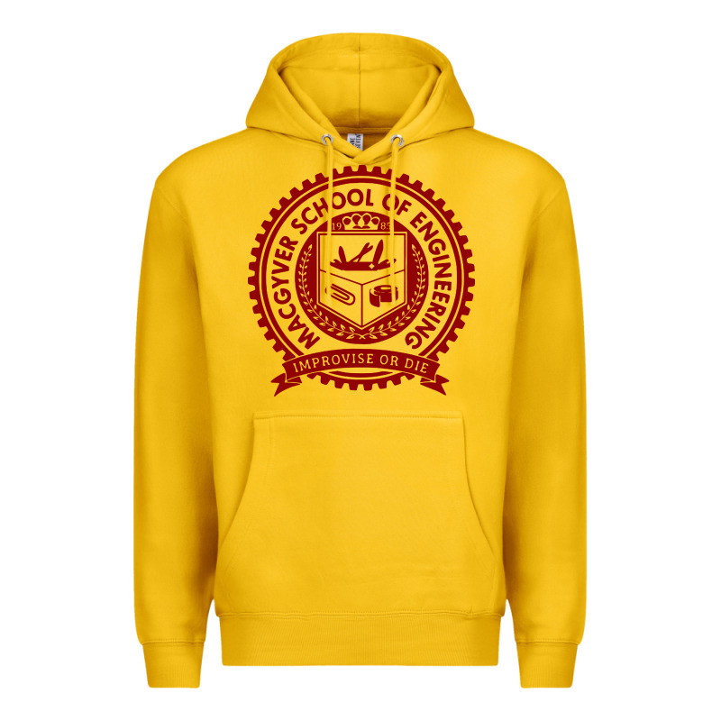 Macgyver School Of Engineering Premium Hoodie by ArtChic | Teevron