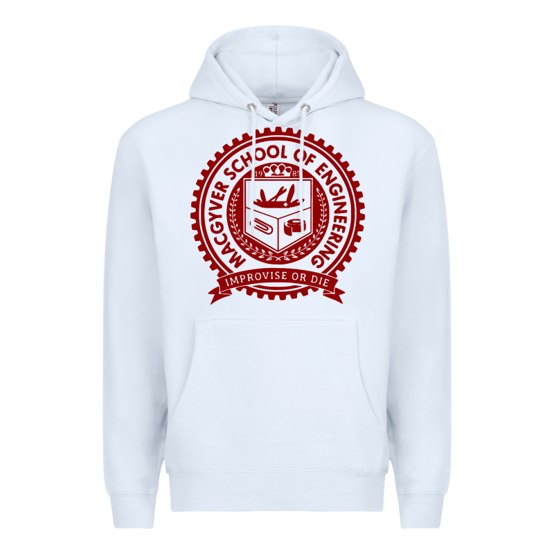 Macgyver School Of Engineering Premium Hoodie by ArtChic | Teevron