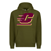 Army Green The central michigan of chippewas Premium Hoodie - ArtChic
