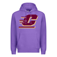 Purple The central michigan of chippewas Premium Hoodie - ArtChic
