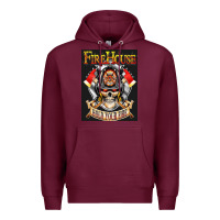 Burgundy firehouse rock love Premium Hoodie - ArtChic