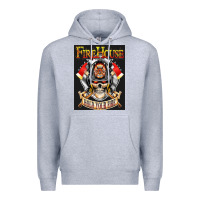 Heather Grey firehouse rock love Premium Hoodie - ArtChic