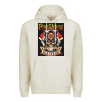 Oatmeal Heather firehouse rock love Premium Hoodie - ArtChic