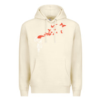 Sandshell banksy headshot butterfly Premium Hoodie - ArtChic