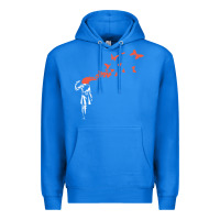 True Royal banksy headshot butterfly Premium Hoodie - ArtChic