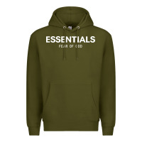 Army Green fear of god essentials Premium Hoodie - ArtChic