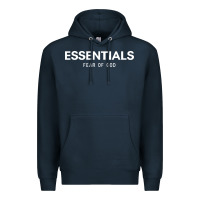Navy fear of god essentials Premium Hoodie - ArtChic