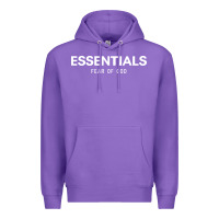 Purple fear of god essentials Premium Hoodie - ArtChic