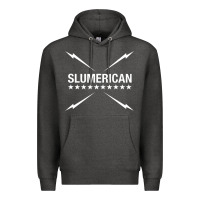 Charcoal Heather slumerican Premium Hoodie - ArtChic