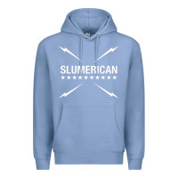 Colony Blue slumerican Premium Hoodie - ArtChic