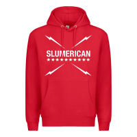 Red slumerican Premium Hoodie - ArtChic