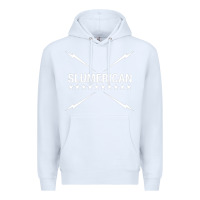 White slumerican Premium Hoodie - ArtChic