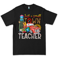 Black Just a Small Town Teacher Premium Tee - CowhideDigitalArt