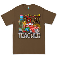 Cacao Just a Small Town Teacher Premium Tee - CowhideDigitalArt