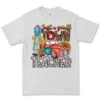 Dove Grey Just a Small Town Teacher Premium Tee - CowhideDigitalArt