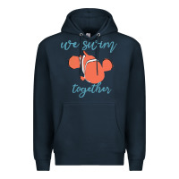 Navy just keep swimming 25 Premium Hoodie - ArtChic
